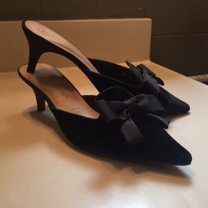 M&S Collection Kitten Heel Bow Mule fits like 7.5!